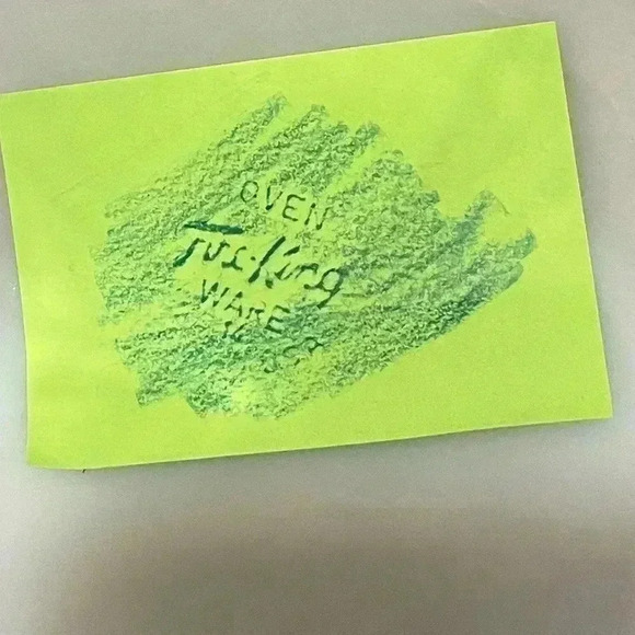 Vintage Fire King  Oven Ware Small 14 Mixing Bowl White Swirl - Picture 4 of 6